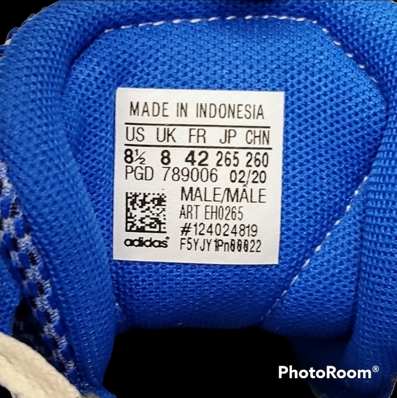 Adidas Mens 20 20 FX Training Shoes Blue White EH0 - Picture 6 of 7